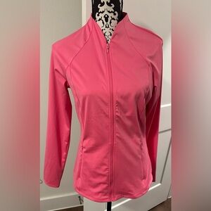 Sigrid Olsen Pink Zip Golf Tennis Performance Sport Jacket Activewear Medium